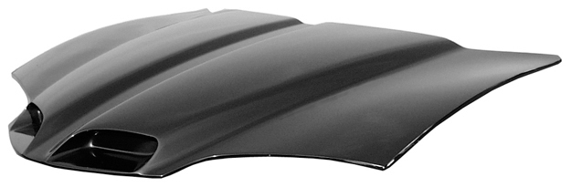 Harwoods Ram Air Hood Scoop for the 1998-2002 Firebird has two forward-facing scoops.