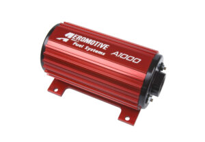 Aeromotive's electric fuel pump can be installed in-line or in-tank.
