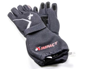 Impact double-layer nomex racing gloves provide an added layer of safety in fire.